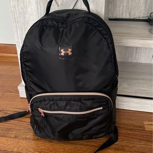 Under Armour Backpack Black with Rose Gold